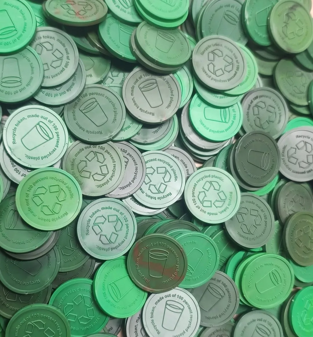 Recyclemunt groen