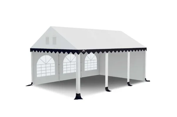 Partytent 4x6m Wit-Grijs
